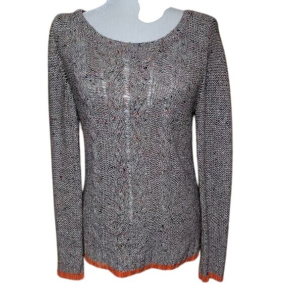 American Eagle Outfitters Sweaters - American Eagle Women's Medium Multicolor Cable Knit Sweater Wool Blend Cozy Fall